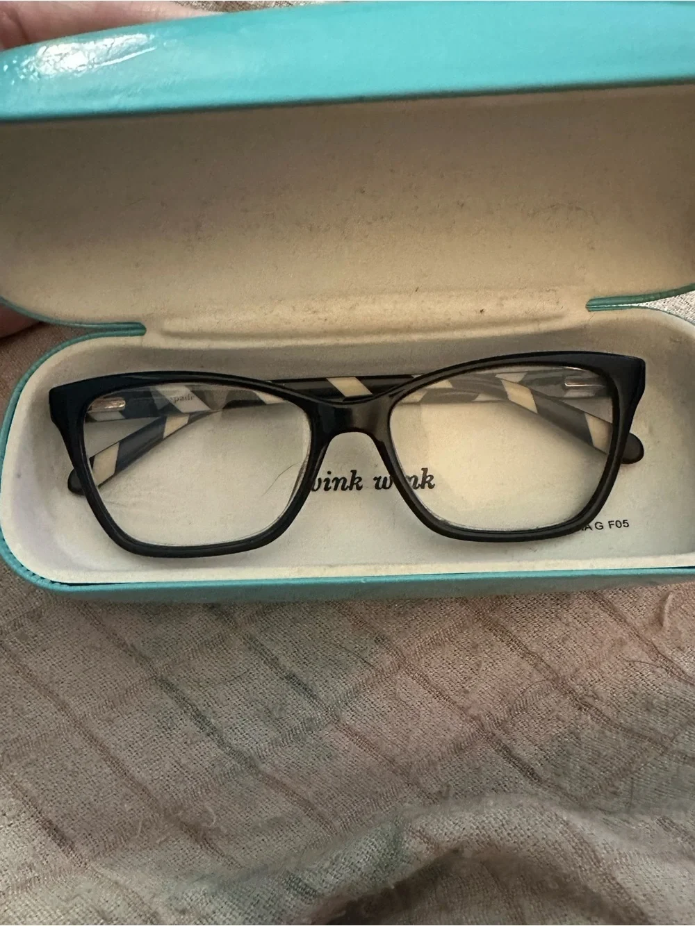 Kate Spade New York Striped Prescription Glasses In Case